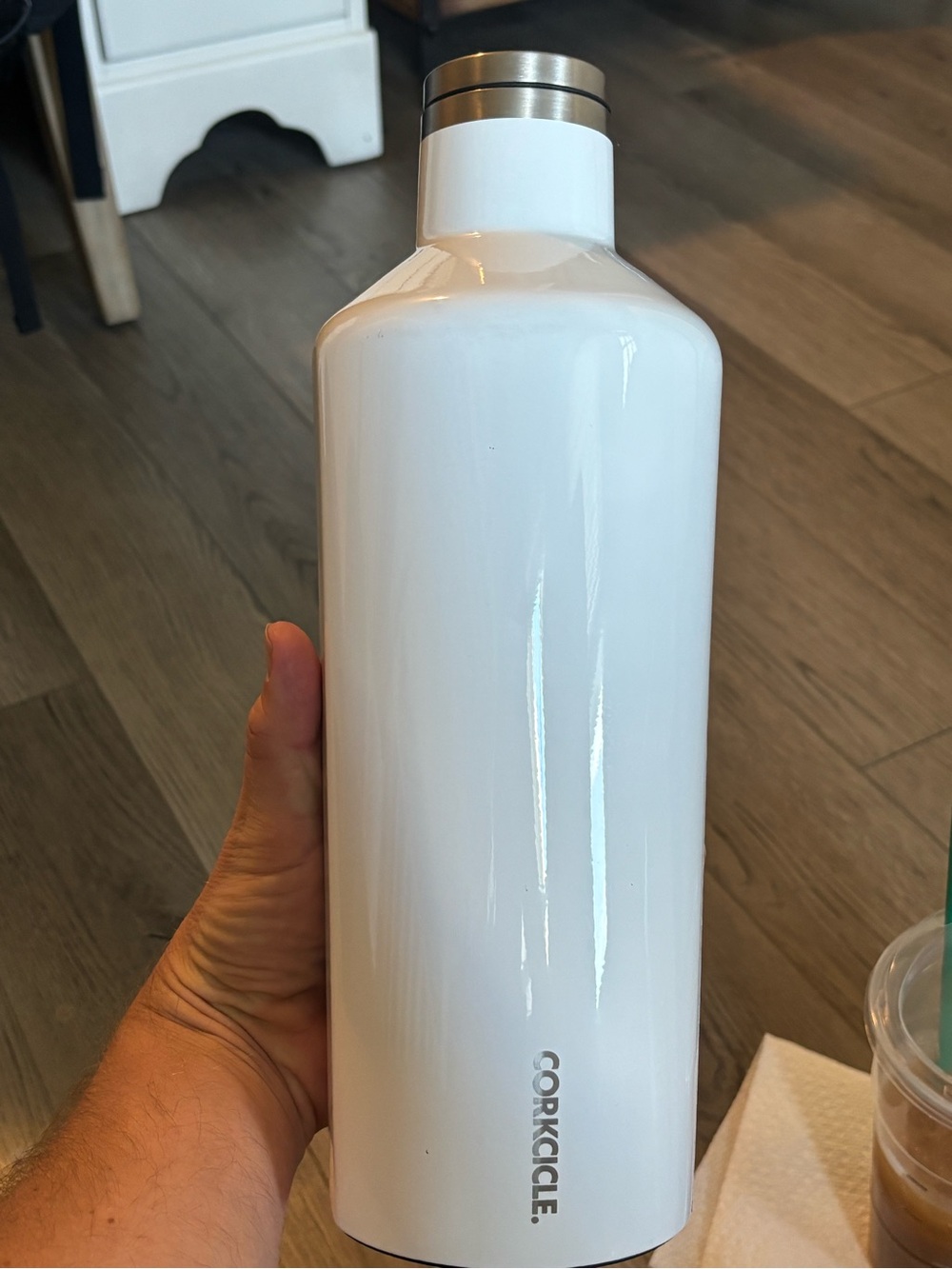Corkcicle 60oz Canteen White Insulated Water Bottle